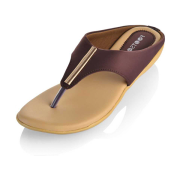 Women Brown Flats Sandal